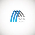 Vector house logo for your company. Good for home service, cleaning, insurance and other business