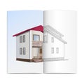 Vector house sketch Royalty Free Stock Photo