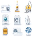 Vector household appliances icons. Part 4 Royalty Free Stock Photo