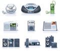 Vector household appliances icons. Part 8 Royalty Free Stock Photo