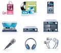 Vector household appliances icons. Part 9 Royalty Free Stock Photo