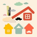 Vector Houses and Cars