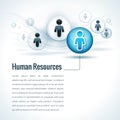 Vector Human Resources Management Concept Royalty Free Stock Photo