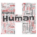 Vector human rights political freedom, democracy letter Royalty Free Stock Photo