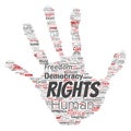 Vector human rights political freedom, democracy Royalty Free Stock Photo