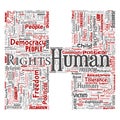 Vector human rights political freedom, democracy Royalty Free Stock Photo