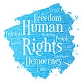 Vector human rights political freedom, democracy Royalty Free Stock Photo