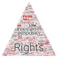 Vector human rights political freedom, democracy Royalty Free Stock Photo