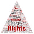 Vector human rights political freedom, democracy Royalty Free Stock Photo