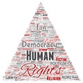 Vector human rights political freedom, democracy Royalty Free Stock Photo