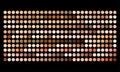 Vector human skin tone color palette swatches