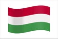 Vector Hungary flag background illustration texture