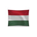 realistic vector Hungary wave flag