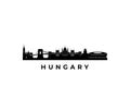 Vector Hungary skyline.