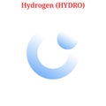 Vector Hydrogen HYDRO logo