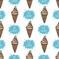 Vector ice cream background