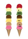 Vector of ice cream cone Royalty Free Stock Photo