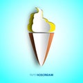 Vector Ice Cream from paper