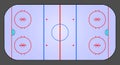 Vector ice hockey rink isolated Royalty Free Stock Photo