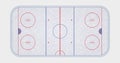 Vector of ice hockey rink. Textures blue ice. Ice rink. top view Royalty Free Stock Photo