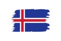 Vector Iceland flag background illustration texture