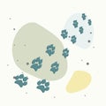 Vector icon animal paw imprint. Paw illustration Layers grouped for easy editing illustration.