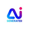 Vector icon for Artificial intelligence generated content Royalty Free Stock Photo