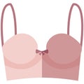 Vector Icon of a bra for women in flat style without line. Pixel perfect. Business and office look. Royalty Free Stock Photo