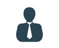 Vector icon for business people . Dark color.