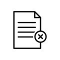 vector icon case study on white background. Stock vectorDocument and files vector icon. Add file. Delete file icon. Office files Royalty Free Stock Photo