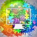 Vector icon. Colorful abstract background. Eps10 Royalty Free Stock Photo