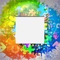 Vector icon. Colorful abstract background. Eps10 Royalty Free Stock Photo