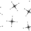 Vector icon of the compass. Illustration of a compass symbol for determining the sides of the world seamless pattern on a white Royalty Free Stock Photo