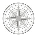 Vector icon with compass rose Royalty Free Stock Photo