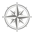 Vector icon with compass rose