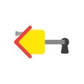 Vector icon concept of house key inside keyhole Royalty Free Stock Photo