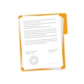 Vector icon contract papers design