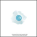 Vector icon copyright. Copyright icon  on white isolated background Royalty Free Stock Photo