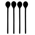 Vector icon. Cutlery . Tableware . Four spoons. Home Interior Decoration