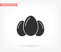 egg icon vector, solid illustration Royalty Free Stock Photo