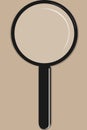 Vector magnifying glass drawing icon