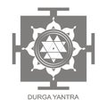 Durga Yantra Hinduism symbol Royalty Free Stock Photo