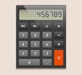 Vector icon of electronic calculator Royalty Free Stock Photo