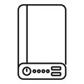 External hard drive icon illustration Royalty Free Stock Photo