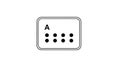 Braille Letter A Icon for Accessibility and Education Royalty Free Stock Photo
