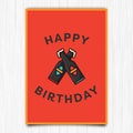 Happy birthday 18th years greeting card Royalty Free Stock Photo