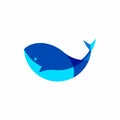 Whale Humpback Abstract Logo Icon