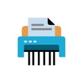 Paper Shredder Icon for Security Royalty Free Stock Photo