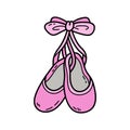 doodle baby ballet shoes Royalty Free Stock Photo