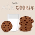 Vector icon illustration logo for pile homemade cookies